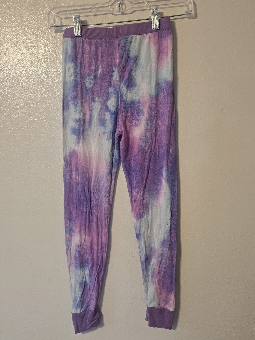 Little Sleepies Purple Watercolor Bamboo Pajama Pants ONLY - Kids Size 9/10